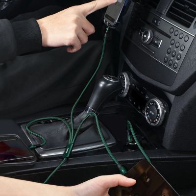 10. Baseus Rapid Series 3in1 USB-C - USB-C / Lightning / micro USB cable 20W PD 1.5m - green