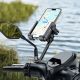 2. Baseus GoTrip Motorcycle Phone Holder for Mirror, with Shock Absorption - Black