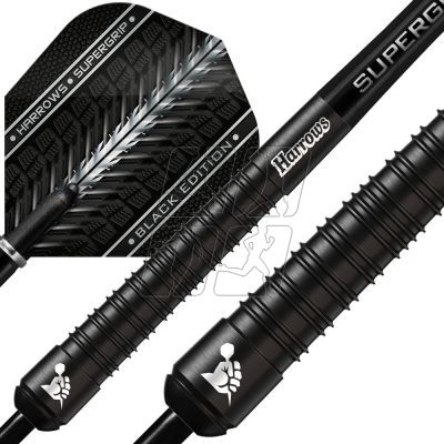 3. Harrows Supergrip Black darts 90% steeltip SupergripBlack90%