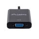 7. Lanberg AD-0017-BK adapter (HDMI M - D-Sub (VGA) F; 0.20m; black color)