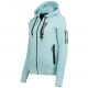 3. Women's Hooded Sweatshirt Geographical Norway Fabuleuse EO Lady 100 BLEU CIEL (WU5303F/GNO-SKY BLUE)