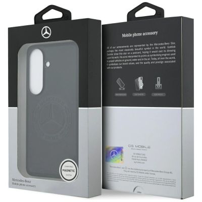 8. Mercedes Vintage Logo MagSafe Case for Samsung Galaxy S26 - Black