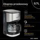 12. Adler AD 4407 drip coffee maker (550W; black)