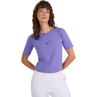 Women's T-shirt 4F F2971 purple 4FWAW25TTSHF2971 51S