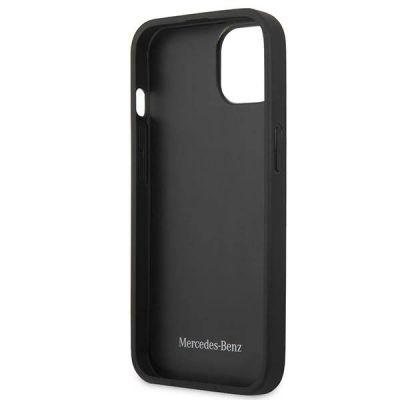 7. Mercedes Leather Stars Pattern Case for iPhone 13 mini - Red
