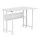 12. MACLEAN FOLDING DESK / TABLE MACLEAN, WHITE, MOBILE 100X73CM, MAX. 50KG, ANGLED, L-SHAPED, MC-126 L/W