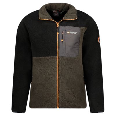 5. Men’s Fleece Jacket Geographical Norway TARLEY BLACK DB MEN 0124 (WZ8068H/GN-BLACK)