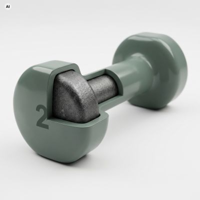 10. Vinyl Dumbbell Set 2 x 2 kg Spokey SHAPE