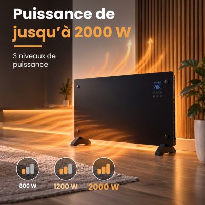 11. Extralink Smart Panel Heater 2000W | Black