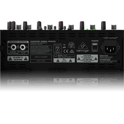 5. Behringer PPA200 PA system 200 W floor standing PA system Black