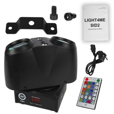 12. LIGHT4ME SID2 - 4-in-1 LED multi-effect beam/laser/strobe