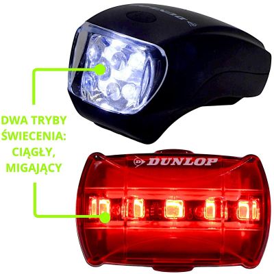 18. DUNLOP LED BIKE LAMP KIT FRONT REAR
