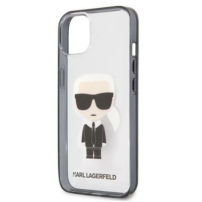 6. Karl Lagerfeld Iconik Karl Case for iPhone 13 mini - Transparent