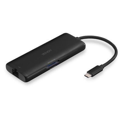 7. Lindy 43358 Docking Station Wired USB 3.2 Gen 1 (3.1 Gen 1) Type-C Black