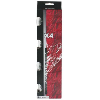 19. PU 70x24 82A TRANSPARENT WHEELS (4 pcs.) NILS EXTREME