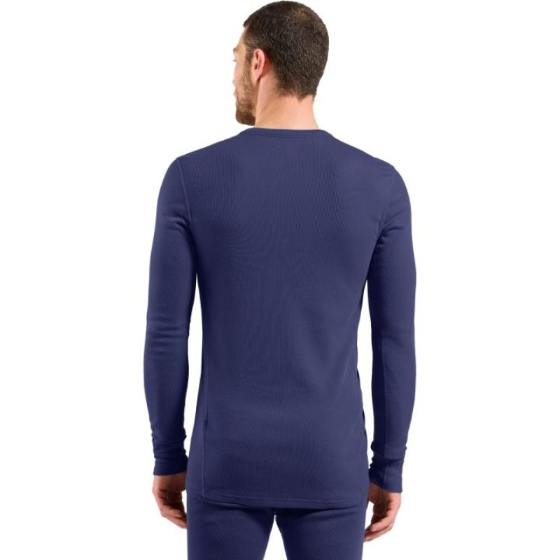 2. Odlo BL TOP crew neck l/s MERINO 260 long sleeve thermal underwear size M Blue