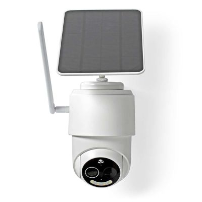 Nedis Smartlife 4G Outdoor Camera, IP65 Motion Sensor, Night Vision, White