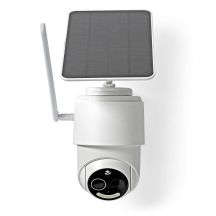 Nedis Smartlife 4G Outdoor Camera, IP65 Motion Sensor, Night Vision, White