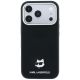 3. Karl Lagerfeld Grained Choupette Head Metal MagSafe Case for iPhone 17 Pro Max / 18 Pro Max - Black