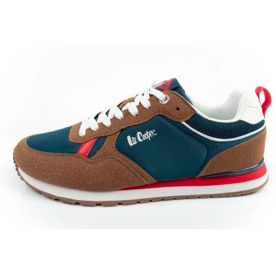 2. Lee Cooper men's sneakers, fashionable, comfortable, durable, navy blue, brown