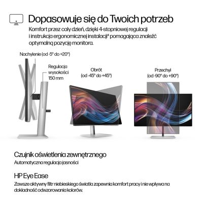 3. HP 27-inch Series 7 Pro 4K Thunderbolt 4 Monitor – 727pk