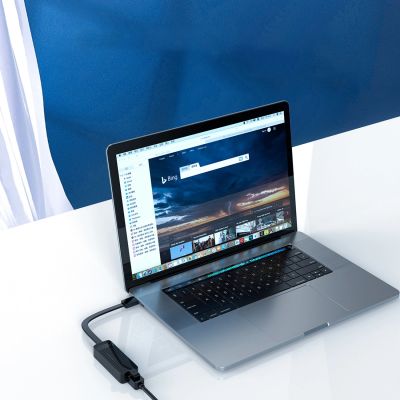 10. Orico UTK-U3 USB-A 3.0 to RJ45 Gigabit Ethernet 1 Gbps Network Adapter - Black