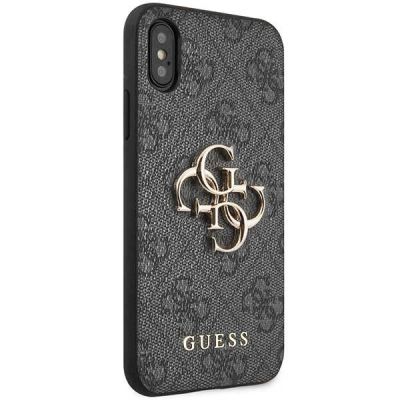 4. Guess 4G Big Metal Logo iPhone X/XS Case - Gray