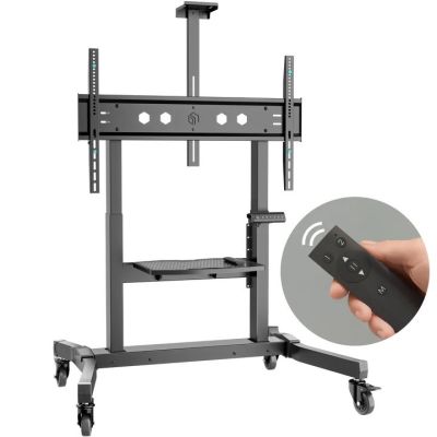 ONKRON TS1991E-B Mobile Motorized Stand for TV or Interactive Panels 50"-100", max 130 kg, black
