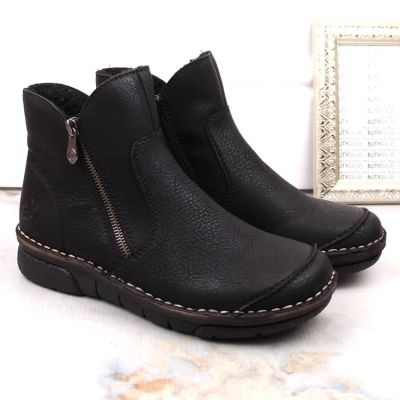 39. Comfortable insulated ankle boots Rieker W RKR612 black
