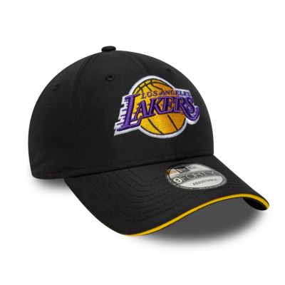 3. New Era 9FORTY NBA LA Los Angeles Lakers Microfibre Black Cap - 60771855