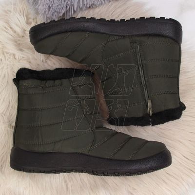 6. Waterproof snow boots with zipper NEWS W EVE181D khaki