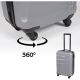 47. SET OF 3 SUITCASE 18, 22, 26 INCHES SILVER SLAZENGER