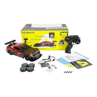 3. Amewi Drift Sport RC Car in Red/Green