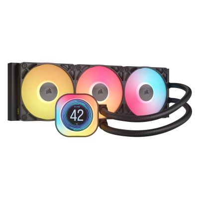 Corsair iCUE LINK TITAN 360 RX LCD Processor Air Cooler 12 cm Black 1 pc.