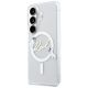 2. Karl Lagerfeld IML KC Script MagSafe Case for Samsung Galaxy S26 Plus - Transparent