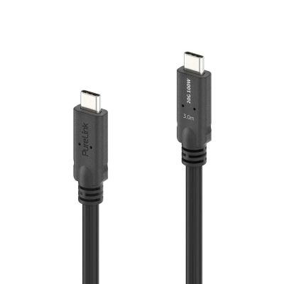 2. PureLink PI6600-030 USB Cable USB4 Gen 2x2 3m USB C 20 Gbit/s 100W Black