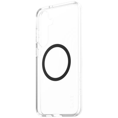 3. CARE by PanzerGlass Flagship Urban Combat Black QI Case for Samsung Galaxy S25+ - Transparent
