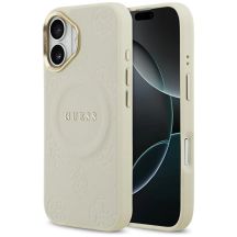 Guess Peony Hot Stamp MagSafe iPhone 17 Case - Beige