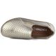 3. Leather openwork barefoot shoes, gold, M.Daszyński OL38-2