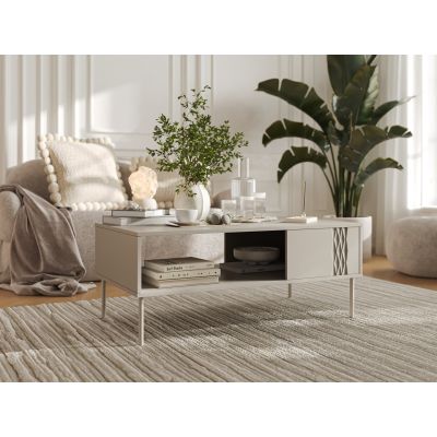 2. TRESSE coffee table/table 110x60x40 cashmere matt