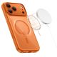 3. Tech-Protect Magpeak Magsafe CC Case for iPhone 17 Pro Max - Transparent Orange