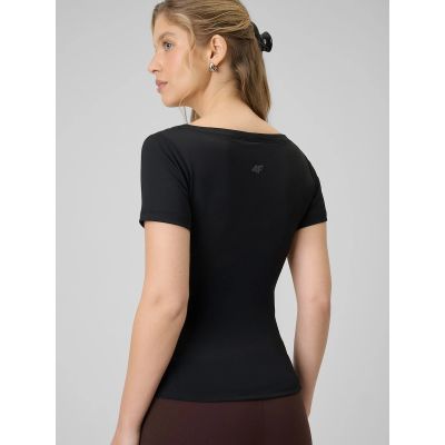 2. Women's slim plain T-shirt 4F 4FRSS26TTSHF3633-20S