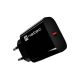 5. NATEC RIBERA 1X USB-A 18W BLACK WALL CHARGER