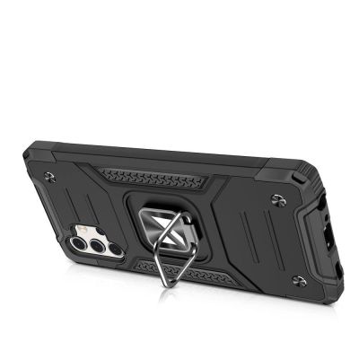 4. Wozinsky Ring Armor tough hybrid case cover + magnetic holder for Samsung Galaxy A73 blue