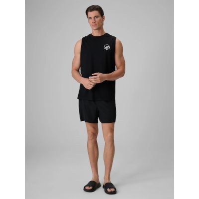3. Men's relaxed sleeveless T-shirt with print 4F 4FRSS26TSLEM365-20S