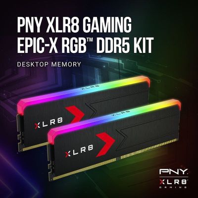 4. PNY MD32GK2D5600036XRGB Memory Module 32GB 2 x 16GB DDR5 288-pin DIMM