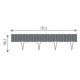 16. GARDEN PALISADE LAWN EDGE BORDER WICKER 390CM GREY STONE