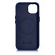 3. iCarer Case Leather cover for iPhone 14 Plus genuine leather case blue (compatible with MagSafe)