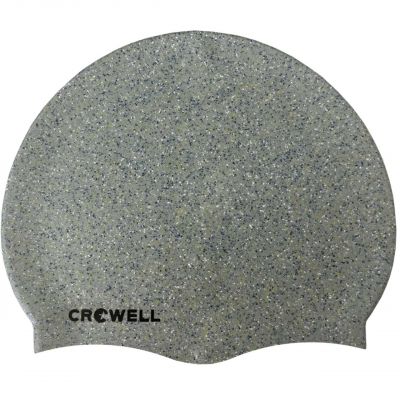3. Crowell Recycling Pearl Silicone Swim Cap Silver Color 2