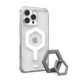 7. iPhone 16 Pro Max MagSafe-compatible protective case and Magnetic Ring Stand (ice-white/titanium)